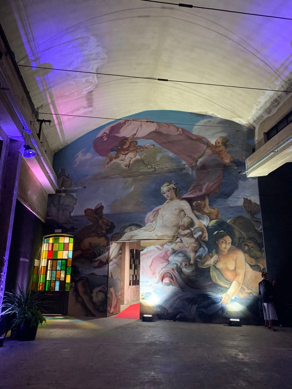Affresco all'interno della location